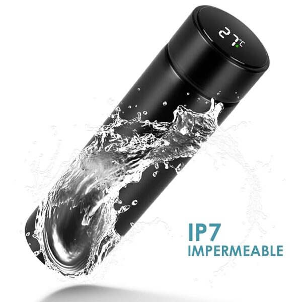 Smart Temperature Display Water Bottle, Digital LED Screen, Stainless Steel Vacuum Flask - Image 4
