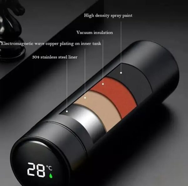 Smart Temperature Display Water Bottle, Digital LED Screen, Stainless Steel Vacuum Flask - Image 8