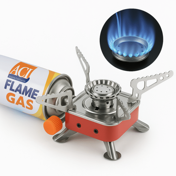 Aluminum Butane Gas Canister for Portable Gas Stove Chulha | Compact and Resealable Gas Stove with Case for Picnic Outdoor Cooking - Image 2